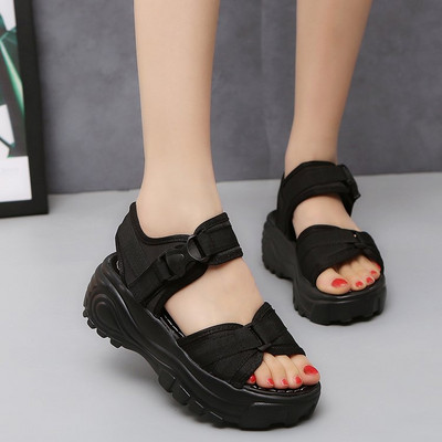 Paprasti moteriški basutės su 7 cm platforma