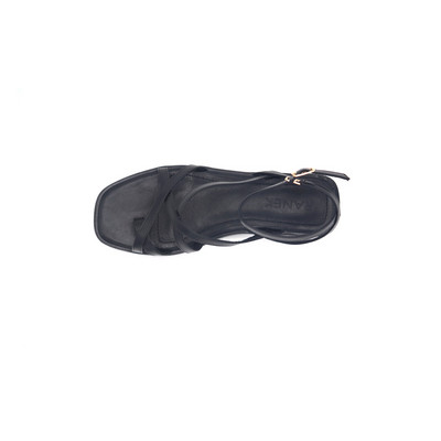 Casual γυναικεία σανδάλια από οικολογικό δέρμα μελουράκια και επίπεδη σόλα