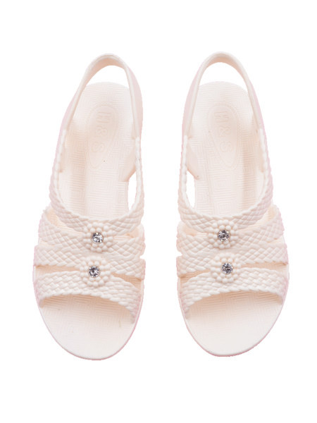 Γυναικεία casual σανδάλια με διακοσμητικές πέτρες και λουράκι