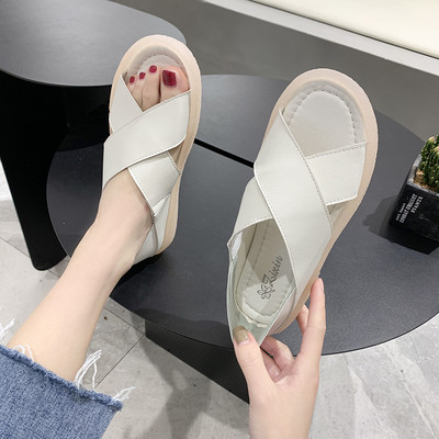 Casual γυναικεία έκο δερμάτινα σανδάλια σε διάφορα χρώματα