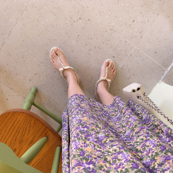 Νέο μοντέλο γυναικεία σανδάλια με πέρλες - τρία χρώματα