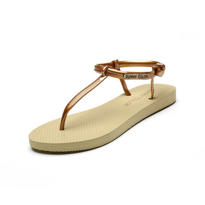 Καλοκαιρινά γυναικεία σανδάλια με λεπτό λουράκι  - κλασικό μοντέλο