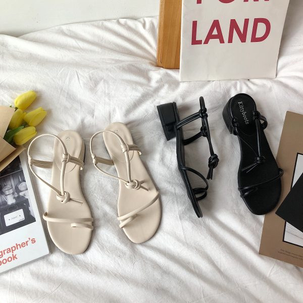 Moderne ženske sandale sa remenčićima - od eko kože