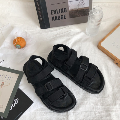 Ležerne ženske sandale s kopčom i ravnim potplatom