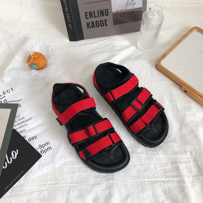 Ležerne ženske sandale s kopčom i ravnim potplatom