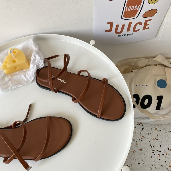 Ženske ležerne sandale s ravnim potplatom