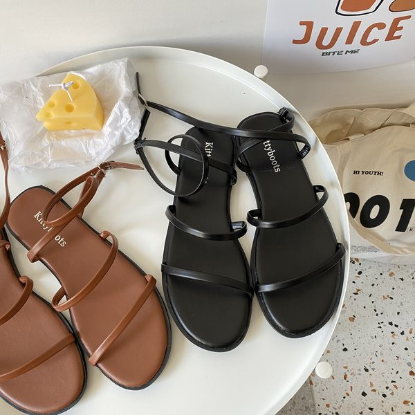 Ženske ležerne sandale s ravnim potplatom