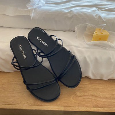 Ležerne ženske sandale s ravnim đonom