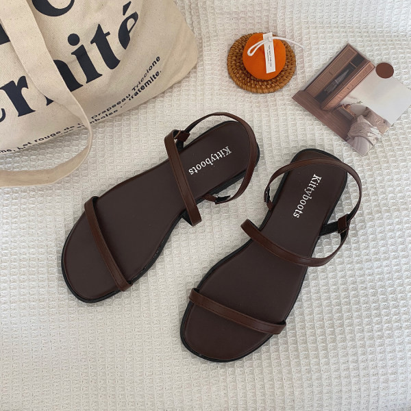 Ženske casual sandale od eko kože sa remenom