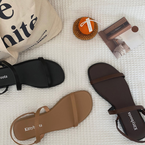 Ženske casual sandale od eko kože sa remenom