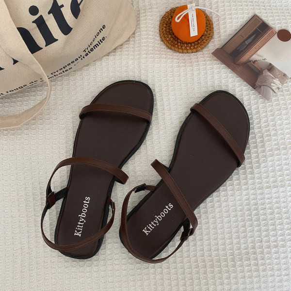 Ženske casual sandale od eko kože sa remenom