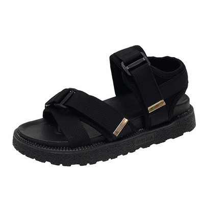 Ženske casual sandale u crnoj boji