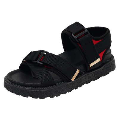 Ženske casual sandale u crnoj boji