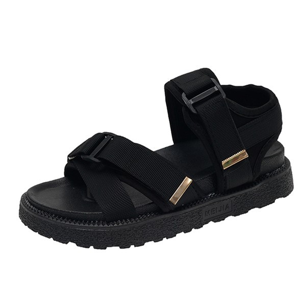 Ženske casual sandale u crnoj boji