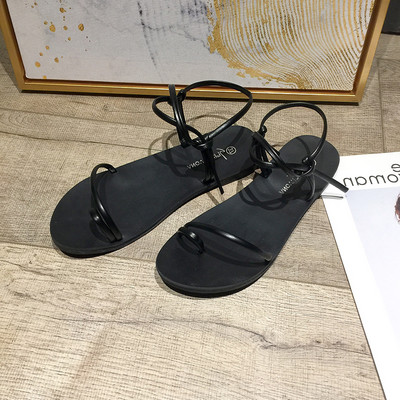 Novi model ženskih sandala kroz prste sa ravnim đonom