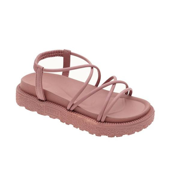 Moderne ženske sandale s kožnim remenom