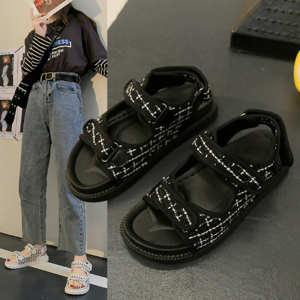 Ležerne ženske sandale sa zakrpama - dva modela