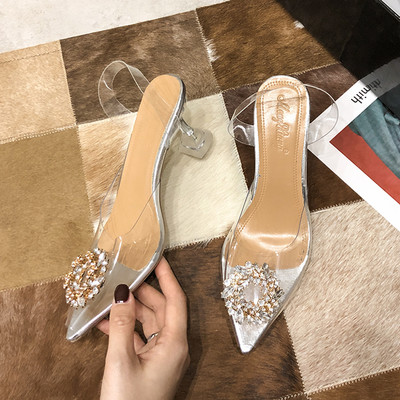 Novi model ženskih špic sandala sa kamenčićima