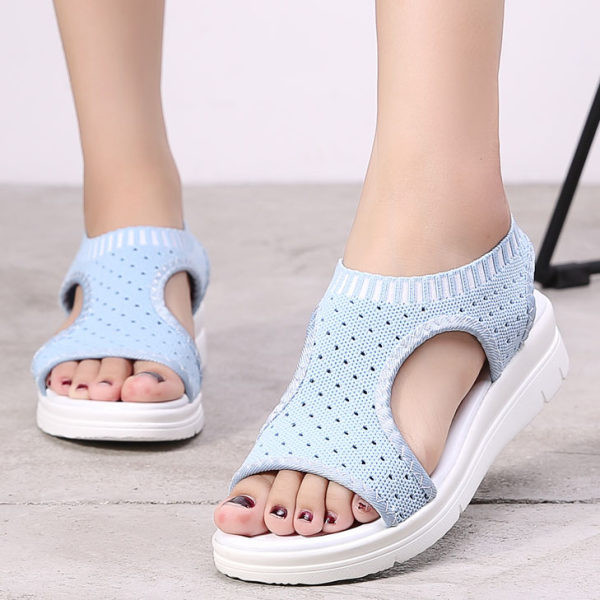 Ženske casual sandale od tekstila