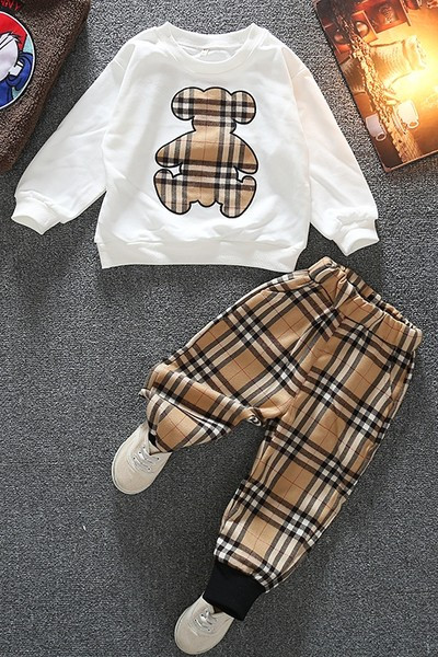 Moderan dječji komplet iz dva dijela - bluza i hlače