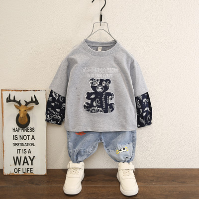 Novi model dječjeg kompleta bluze i traperica za dječake