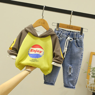 Dječji casual set za dječake od trenirke i traperica