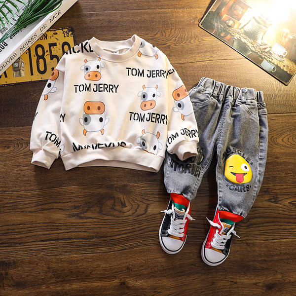 Dnevni dječji set za dječake - bluza i traperice