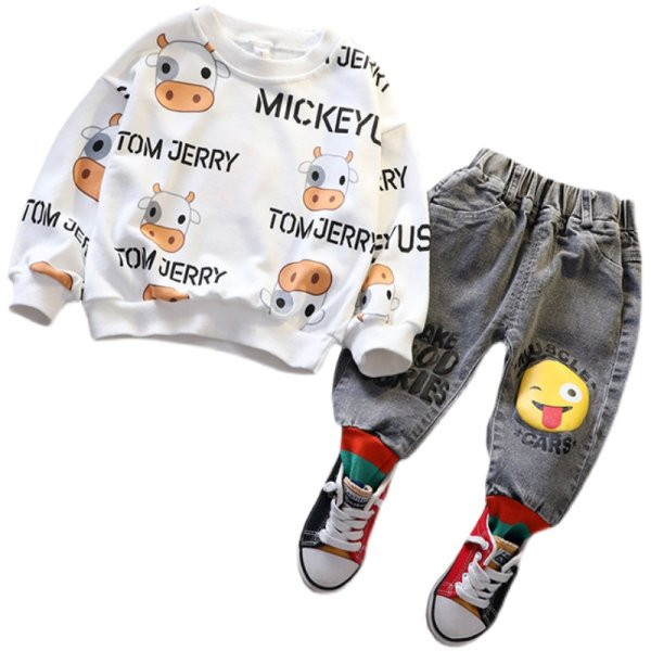 Dnevni dječji set za dječake - bluza i traperice