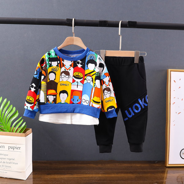 Vaikiškas dviejų dalių kasdieninis rinkinys berniukams