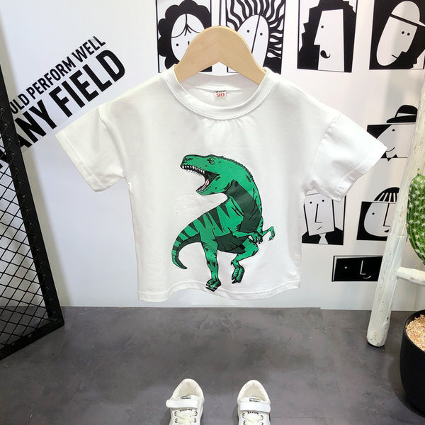 Dnevni ljetni set za dječake od dinosaur majice i kratkih hlačica