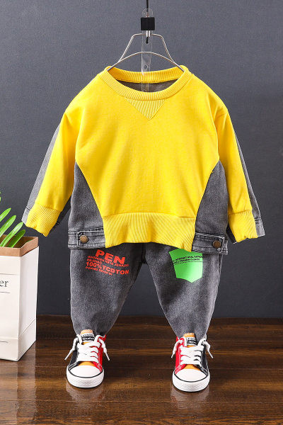 Dječji komplet bluza i traperice - za dječake