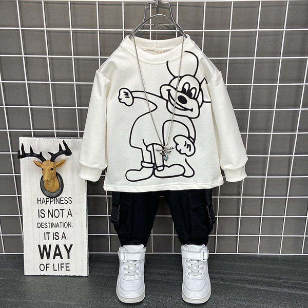 Dječji dnevni set iz dva dijela u plavoj i crnoj boji