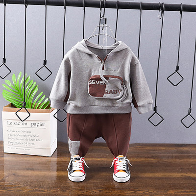 Sportski dječji komplet duks s džepom i hlačama