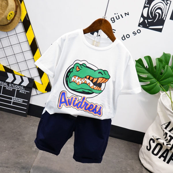 Νέο μοντέλο παιδικό σετ μπλουζάκι με απλικέ και σορτς