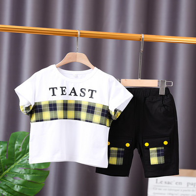 Dječji proljetni komplet bluza kratkih rukava i hlačica