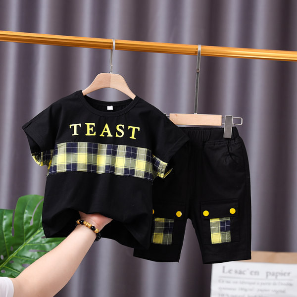 Dječji proljetni komplet bluza kratkih rukava i hlačica