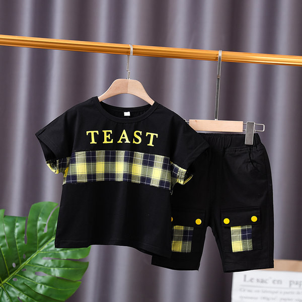 Dječji proljetni komplet bluza kratkih rukava i hlačica