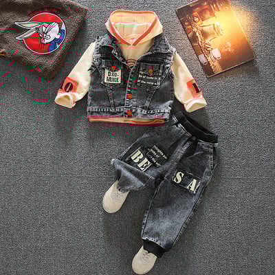 Παιδικό τζιν σετ σε τρία μέρη για αγόρια