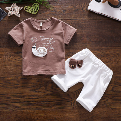 Καλοκαιρινό παιδικό σετ για αγόρια - μπλουζάκι και σορτς