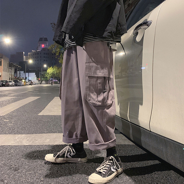 Ανδρικό καθημερινό παντελόνι με πλαϊνές τσέπες