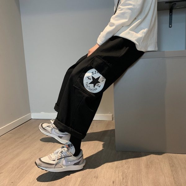 Ležerne muške hlače s džepovima sa strane