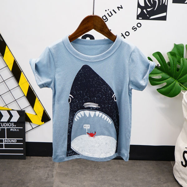 Παιδική καθημερινή φόρμα για αγόρια - μπλουζάκι με απλικέ και τζιν