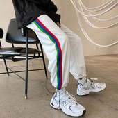 Ανδρικό μοντέρνο παντελόνι με κορδόνια