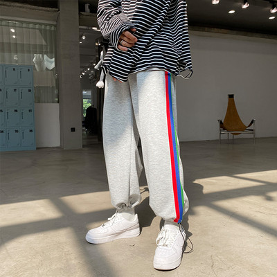 Ανδρικό μοντέρνο παντελόνι με κορδόνια