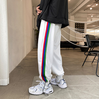 Ανδρικό μοντέρνο παντελόνι με κορδόνια