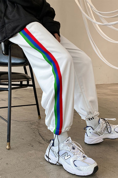 Ανδρικό μοντέρνο παντελόνι με κορδόνια