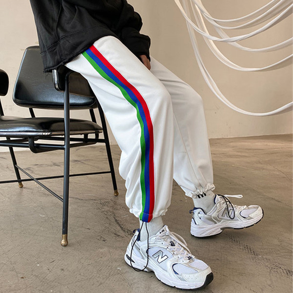 Ανδρικό μοντέρνο παντελόνι με κορδόνια