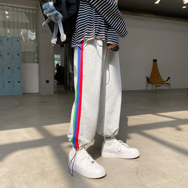 Ανδρικό μοντέρνο παντελόνι με κορδόνια