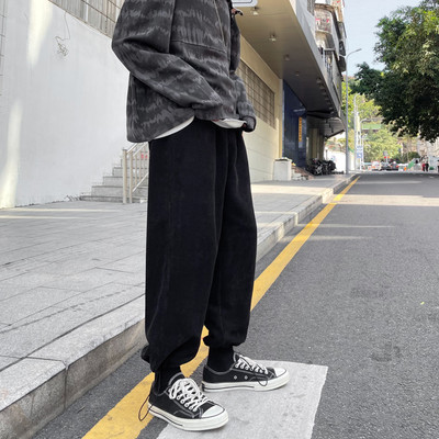 Ανδρικό casual παντελόνι  απλό αρδύ μοντέλο