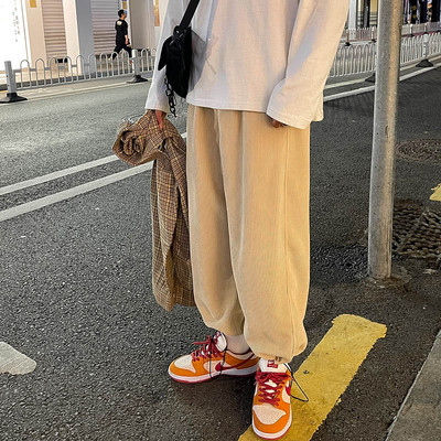 Ανδρικό casual παντελόνι  απλό αρδύ μοντέλο